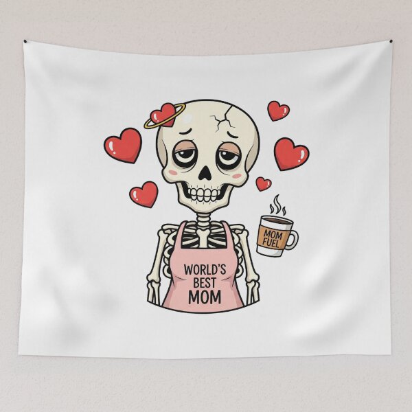 Item preview, Overstimulated Moms Club Skeleton - The Ultimate Mom Life Vibe designed and sold by MinimalMyth.