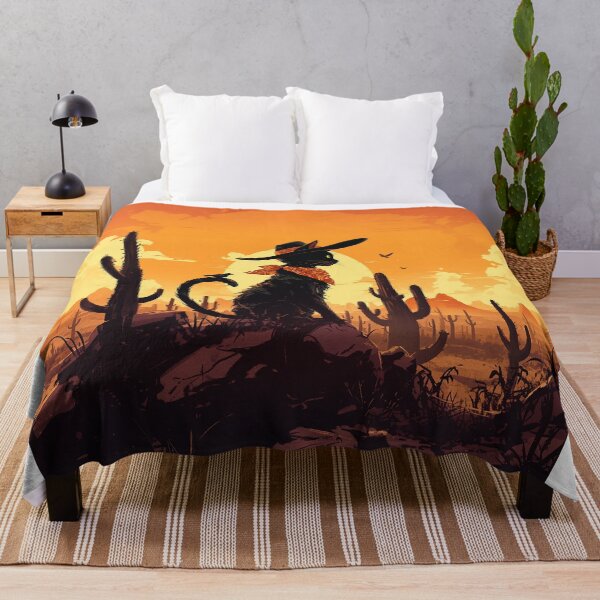 Item preview, Cowboy Cat in Desert Sunset designed and sold by Christian Weiss.