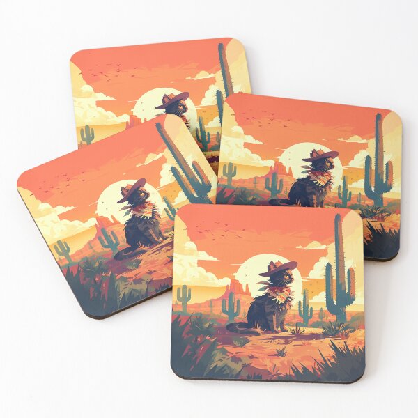 Item preview, Lone Cowboy Cat Silhouette designed and sold by Christian Weiss.