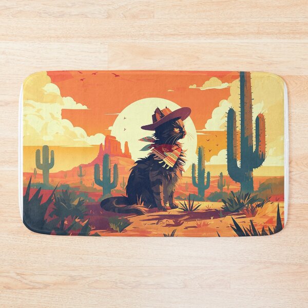 Item preview, Lone Cowboy Cat Silhouette designed and sold by Christian Weiss.
