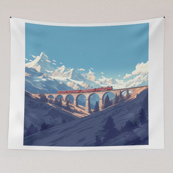Item preview, Alpine Train Crossing designed and sold by Christian Weiss.