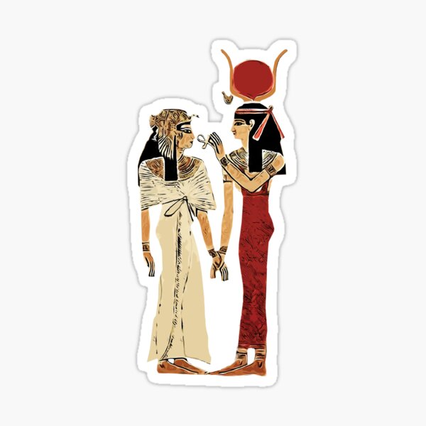 Vista previa del artículo con la obra «Diosa Isis y Nefertari», diseñado y vendido por ColorfulMystic.