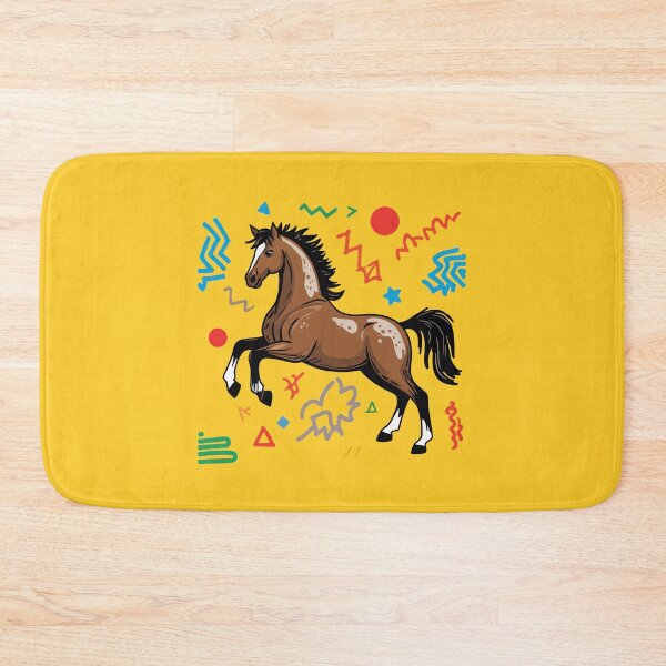 Item preview, Dynamic Memphis Style Galloping Horse Art designed and sold by NewAspect.
