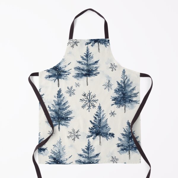 Item preview, Blue White Winter Christmas Trees All Over designed and sold by Feeling Artsy.