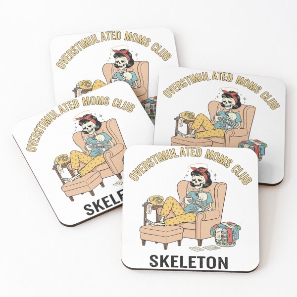 Item preview, Overstimulated Moms Club Skeleton - The Ultimate Mom Life Vibe designed and sold by MinimalMyth.