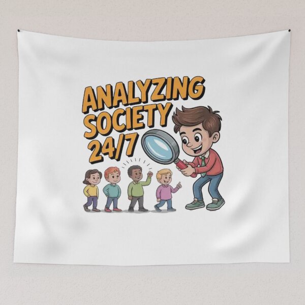 Item preview, sociology student designed and sold by Mateusz Majcherek.