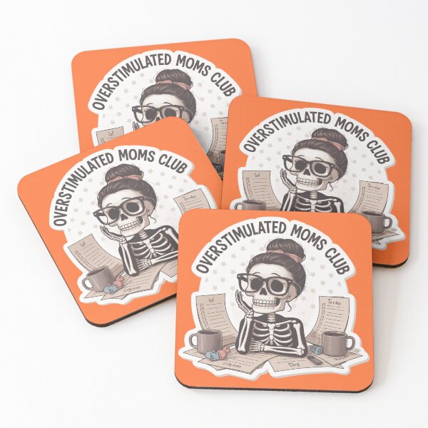 Item preview, Overstimulated Moms Club Skeleton - The Ultimate Mom Life Vibe designed and sold by MinimalMyth.