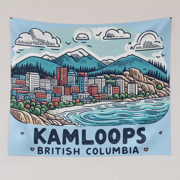 Item preview, Kamloops BC Canada  designed and sold by HowToCanadian.