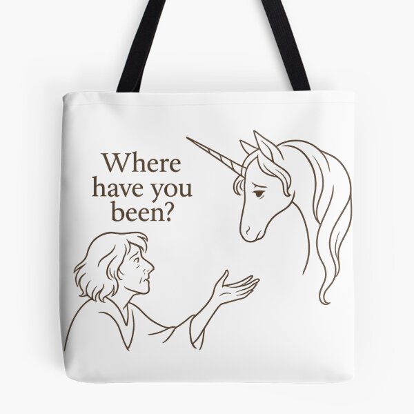 Item preview, Molly Grue’s Moment — “Where have you been?” (The Last Unicorn) designed and sold by Feral Confetti.