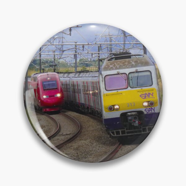 Item preview, 2 trains in a curve designed and sold by MossOfTheForest.