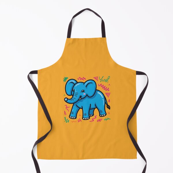 Item preview, Cute Blue Elephant Doodle Art | Playful Jumbo Animal Design designed and sold by NewAspect.