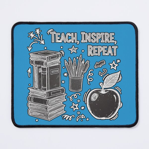 Item preview, Educational Inspiration Design - Teach Inspire Repeat - Motivation for Teachers and Educators designed and sold by karina360.