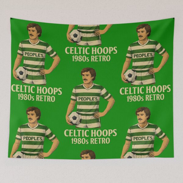 Aperçu de l'œuvre Celtic Hoops – Kit rétro des années 1980 (couleur) créée et vendue par WhisperFrame.