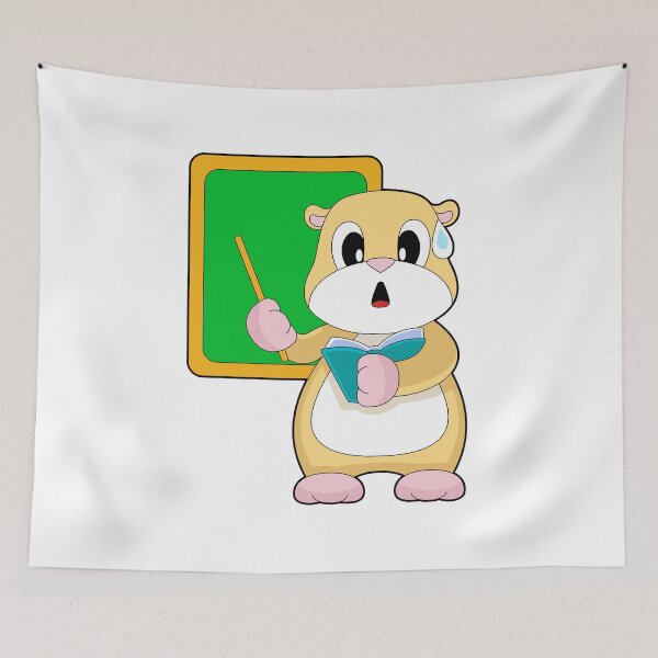 Item preview, Hamster Teacher Blackboard School designed and sold by Snabdesign84.