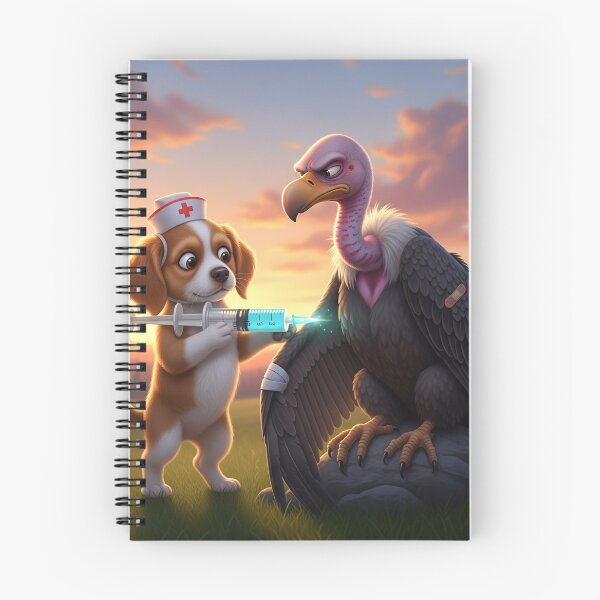 Item preview, Challenge vulture with little dog in battle  designed and sold by ashion2024.