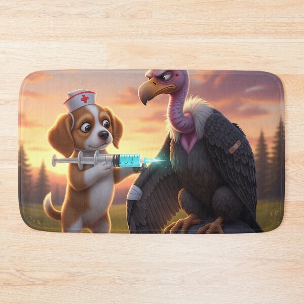 Item preview, Challenge vulture with little dog in battle  designed and sold by ashion2024.