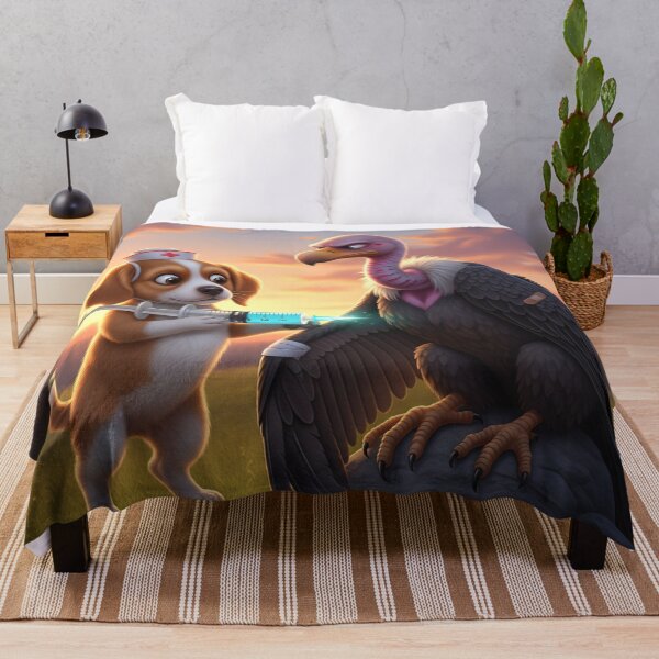 Item preview, Challenge vulture with little dog in battle  designed and sold by ashion2024.