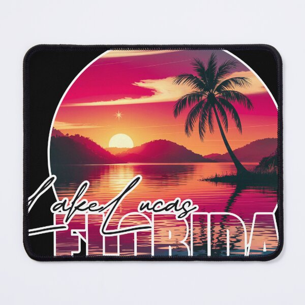 Item preview, Lake Lucas, Highlands County, Florida, Lake sunset designed and sold by Wanderful-roads.