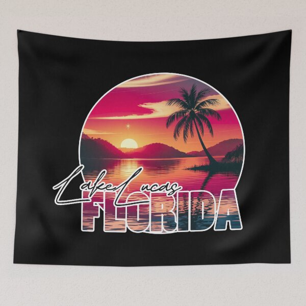 Item preview, Lake Lucas, Highlands County, Florida, Lake sunset designed and sold by Wanderful-roads.