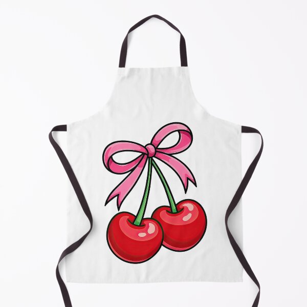 Artikelvorschau, Kirschen mit rosa Schleife Illustration entworfen und verkauft von ArtfulWeave.