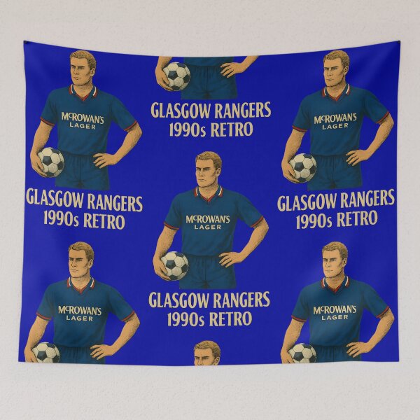 Item preview, Glasgow Rangers – 1990s Retro Kit (Full Colour) designed and sold by WhisperFrame.