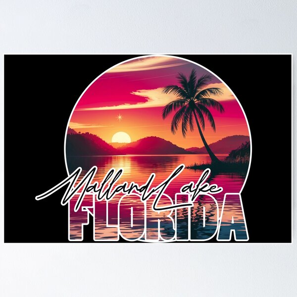 Item preview, Mallard Lake, Orange County, Florida, Lake sunset designed and sold by Wanderful-roads.