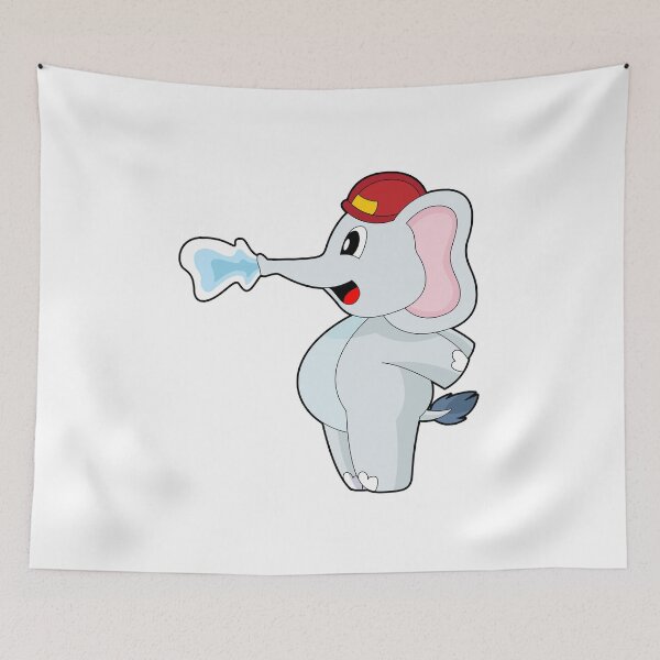 Item preview, Elephant Firefighter Fire helmet Fire department designed and sold by Snabdesign84.