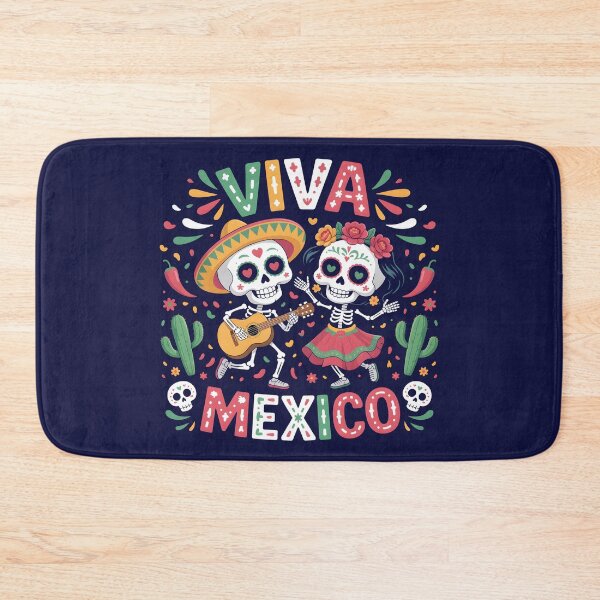 Item preview, Viva Mexico Dia de los Muertos Skeleton Art designed and sold by lalasine.story.