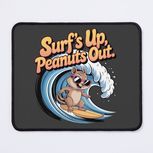 Item preview, chipmunk sports - funny chipmunk - chipmunk lover - chipmunk surfing - sarcastic sports - chipmunk workout  - chipmunk tennis - chipmunk - quirky chipmunk - nut lover designed and sold by JansenGS.