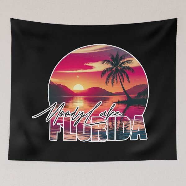 Item preview, Moody Lake, Pasco County, Florida, Lake sunset designed and sold by Wanderful-roads.