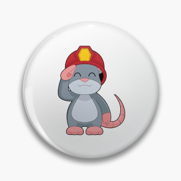 Item preview, Mouse Firefighter Fire helmet Fire department designed and sold by Snabdesign84.