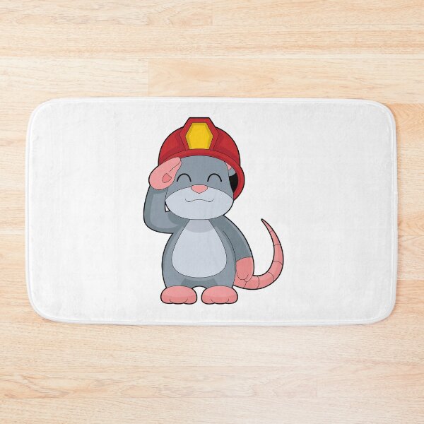 Item preview, Mouse Firefighter Fire helmet Fire department designed and sold by Snabdesign84.