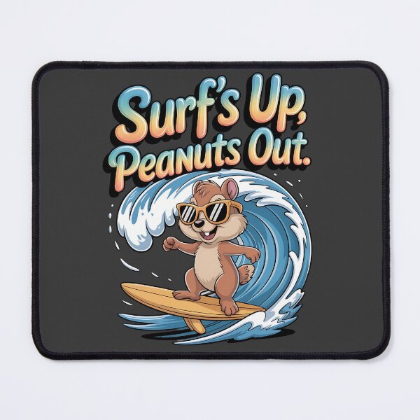 Item preview, chipmunk sports - funny chipmunk - chipmunk lover - chipmunk surfing - sarcastic sports - chipmunk workout  - chipmunk tennis - chipmunk - quirky chipmunk - nut lover designed and sold by JansenGS.