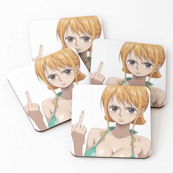 Item preview, Anime Middle Finger Nami Waifu designed and sold by Kuroi Pixel.