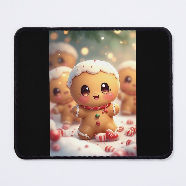 Artikelvorschau, Entzückende Kawaii-Lebkuchen – Lächelnde Weihnachtsplätzchen entworfen und verkauft von SEBRYS.