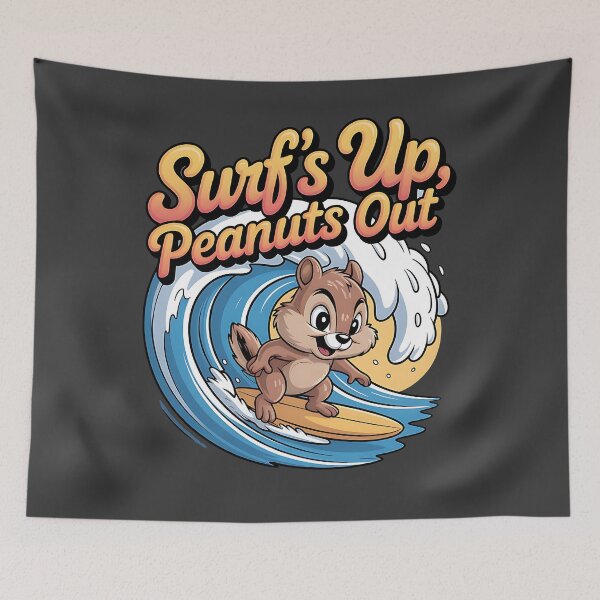 Item preview, chipmunk sports - funny chipmunk - chipmunk lover - chipmunk surfing - sarcastic sports - chipmunk workout  - chipmunk tennis - chipmunk - quirky chipmunk - nut lover designed and sold by JansenGS.