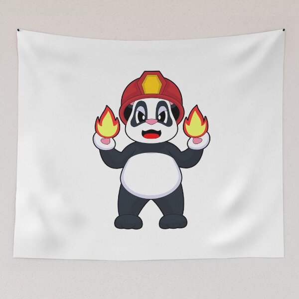 Item preview, Panda Firefighter Fire Fire department designed and sold by Snabdesign84.