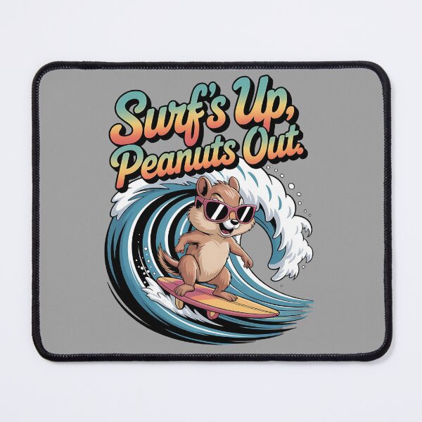 Item preview, chipmunk sports - funny chipmunk - chipmunk lover - chipmunk surfing - sarcastic sports - chipmunk workout - chipmunk tennis - chipmunk - quirky chipmunk - nut lover designed and sold by JansenGS.