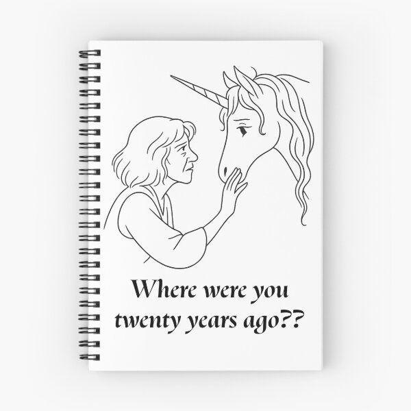 Item preview, Molly Grue’s Moment — “Where were you twenty years ago?” (The Last Unicorn) designed and sold by Feral Confetti.