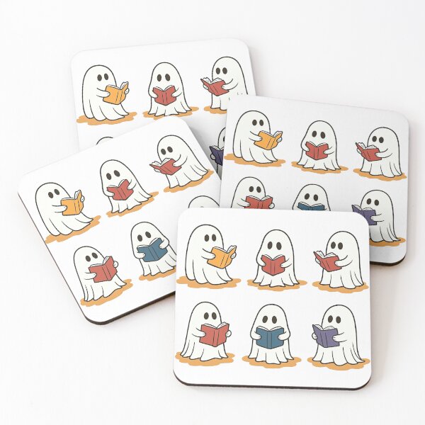 Item preview, Adorable Ghosts Reading Books Illustration designed and sold by ArtfulWeave.