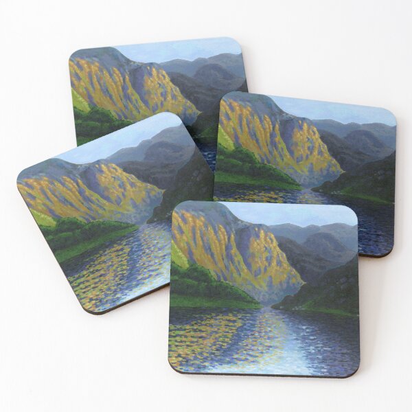 Item preview, Norwegian fjord at sunset designed and sold by cjnconway.