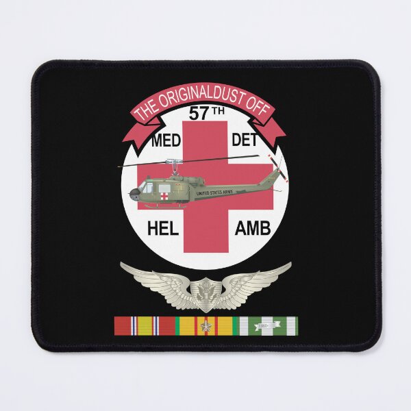 Item preview, Army - 57th Medical Co - Original Dustoff - Vietnam w Crewmember Wings w VN SVC X 300 designed and sold by Military Insignia Products.