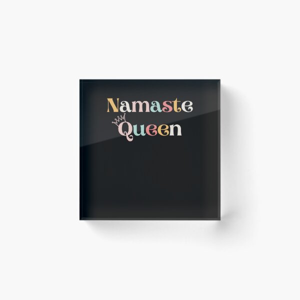 Item preview, Namaste Queen LGBTQ drag queen yoga instructor meditation designed and sold by snowry.