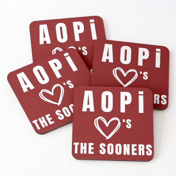 Item preview, Oklahoma Sooners Sorority Gameday Pin Button Alpha Omega Pi designed and sold by Kickoff Buttons.