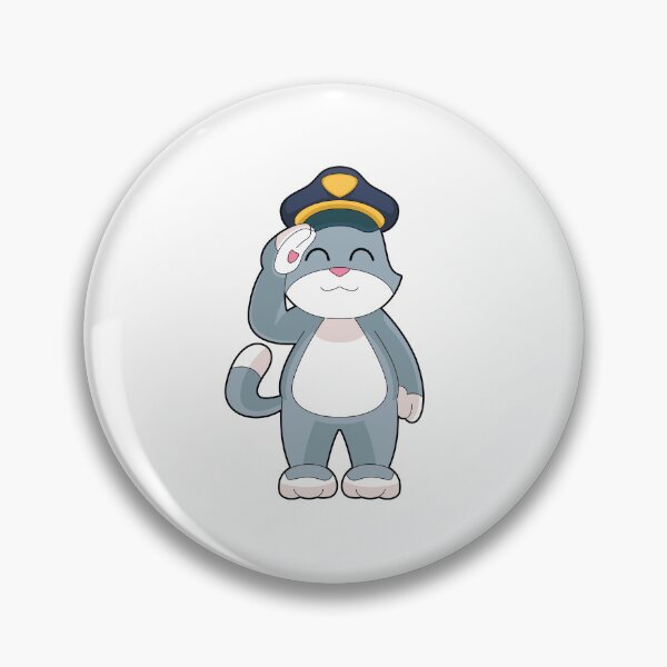 Artikelvorschau, Katze Polizist Polizeimütze Polizei entworfen und verkauft von Snabdesign84.