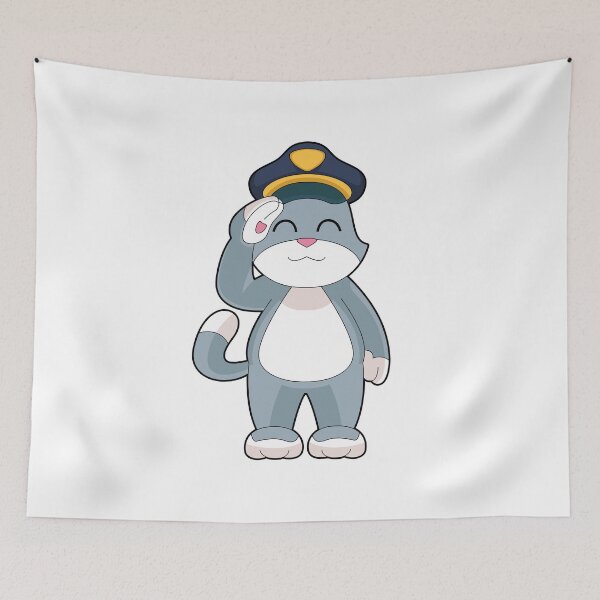 Item preview, Cat Cop Police hat Police designed and sold by Snabdesign84.
