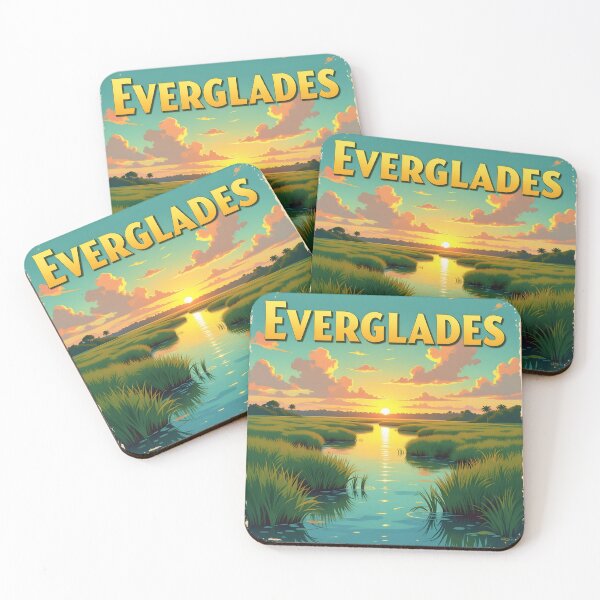 Item preview, Everglades: Vintage-Style Painterly Travel Poster designed and sold by LSVart.