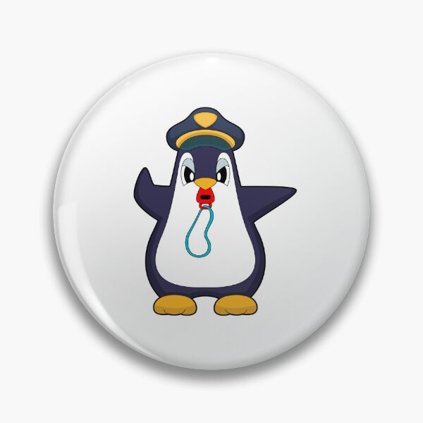 Artikelvorschau, Pinguin Polizist Trillerpfeife Polizei entworfen und verkauft von Snabdesign84.