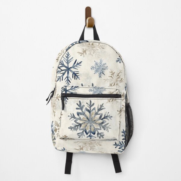 Item preview, Blue Beige Snowflakes Winter Christmas All Over designed and sold by Feeling Artsy.
