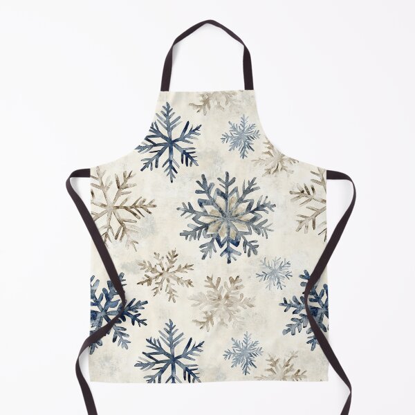 Item preview, Blue Beige Snowflakes Winter Christmas All Over designed and sold by Feeling Artsy.